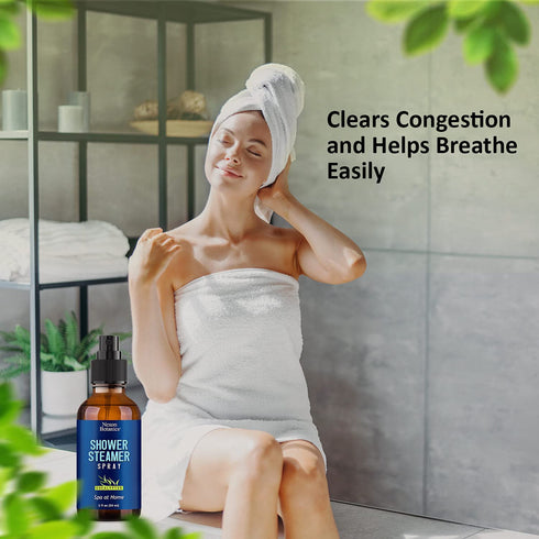 Eucalyptus Shower Spray 2 fl oz – Aromatherapy Shower Mist with Essential Oils – Eucalyptus Steam Spray for Sauna, Spa, Bathroom & Room – Nexon Bo...