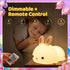 One Fire Night Light for Kids Room, Timer Baby Toddler Nursery Animal Battery Remote Kawaii Night Lamp, Cute Decor Easter Bunny Gift/ Basket Stuff...