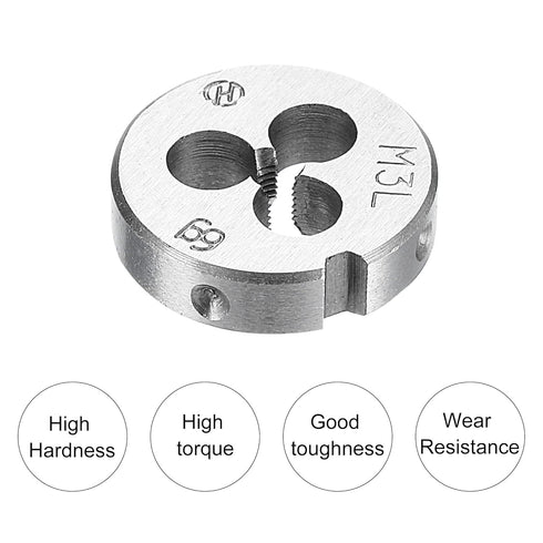 uxcell Tap and Die and Drill Bit Set, M3 x 0.5 Left Hand Thread Milling Tap and Round Die, 2.5mm Cobalt High Speed Steel Twist Drill Bit...