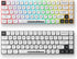 White PBT Dye Sublimation Keycaps MOA Keycaps, 145 Keys Custom Keycaps, Minimalist Keycaps Set for US Layout Cherry MX Swithes Mechanical Keyboard...