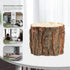 Healeved Tree Stump Planter Wooden Flower Pot Wood Vase Rustic Bark Planter Country Style Home Decor Planter Natural Wood Flower Pot 10cm...