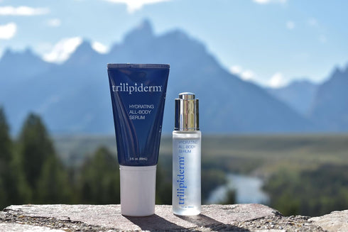 Trilipiderm Hydrating All-Body Serum 1oz, multi-use travel/trial size lock in antioxidant-rich intense hydration...