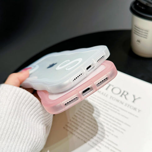 R'hllor Pink Case for iPhone 11, A - Z Initials Personalized Phonecase for Women, Cute Curly Wave Edge TPU Protective Phone Cover, Kawaii Phone Ca...