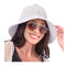 Womens Straw Hat Wide Brim Crotchet Straw Bucket Sun Hat Packable Floppy Beach Hats for Women Summer Travel Accessories...