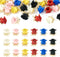 Craftdady 24Pcs Alloy Rose Charms 6 Colors 3D Flower Pendants Red Pink Black Rose Floral Bead Charms Spray Painted for Crafts DIY Valentine's Day ...