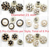 40 Sets Button Pins for Loose Jeans,17 mm and 21mm No Sew and No Tools Instant Replacement Snap Tack Pant Button,Reusable and Adjustable Metal Pan...