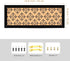 Long Decorative Cork Board for Walls, Bulletin Board with Black Floral Print, Black Framed Pin Board Vision Board for Office School Bedroom and Do...