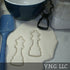 QUEEN CHESS BOARD GAME PIECE CHECKERBOARD COOKIE CUTTER MADE IN USA PR2488...