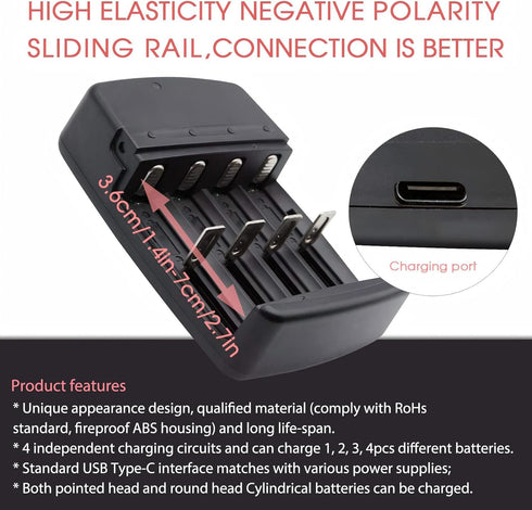 USB Universal Smart Battery Charger for 3.2V LiFePO4 Batteries...