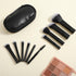 10 Pcs Travel Makeup Brush Set Mini Makeup Brushes Travel Size With Pack Portable Small Eyeshadow Eye Lipstick Foundation Brush Shadow Contour Blu...
