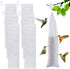 6 Pcs Finch Sock Feeder for Outdoor, Durable Thistle Seed Feeder Sacks with Food Grade Funnels, Wild Bird Food Supply Tools for Garden Yard Wild F...