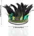 Aukmla Peacock Feather Fascinator Decorative Feather Headpiece Crown Headdress Costume Halloween Headband for Party...