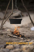 Camping Tripod Board Hiking Gear Cookware Cooking Set Campfire Accessories for Outdoor Portable Equipment Supplies of Stainless Steel, silver20, o...