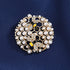 Honeycomb Pearl Rhinestone Brooch Pin for Women Girls Geometric Gold Plated Imitation Pearls Small Bee Animal Lapel Pins Cute Dress Accessories Bi...