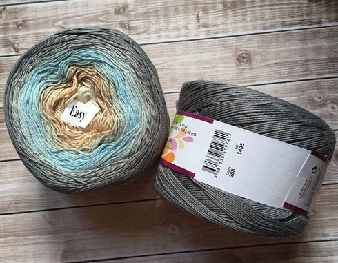 Cotton Yarn Rainbow 55% Cotton 45% Acrylic 250gr 1094yds Multicolor Crochet Yarn Spring Summer 2 Sport (268)...