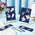 WEBEEDY 30 Sheets Cyanotype Paper Leaves Sun Print Paper Kit,A4 High Sensitive Sun Paper Nature Sun Printing Kit,Sun Art Paper Sun Print Paper for...