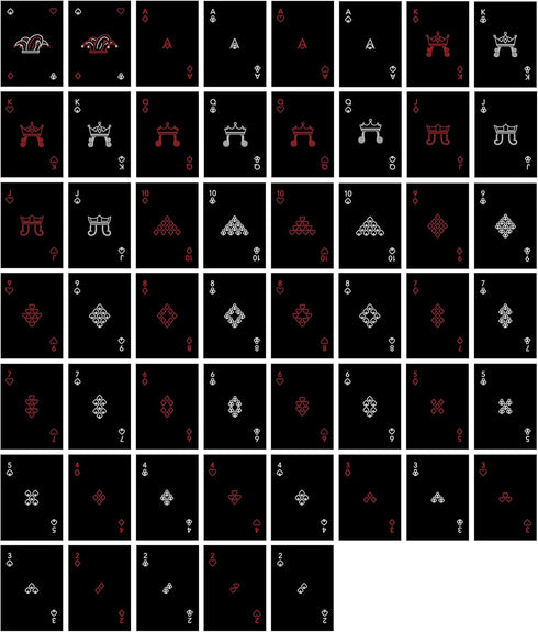 Luxury Plastic Playing Cards Waterproof Matte Black - Durable and Travel-Friendly with Hard Protective Case, Modern Minimalist Design, Professiona...