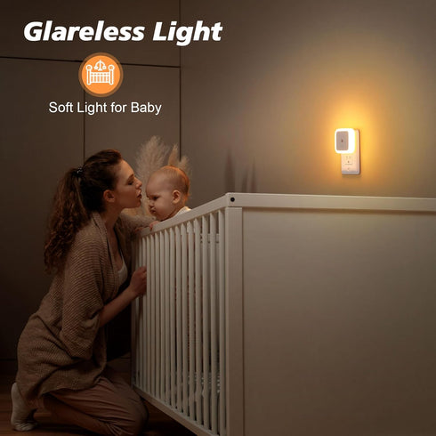 Sujeet Night Light, Night Lights Plug into Wall 4-Pack, Nightlight Plug in Night Light, Dusk to Dawn Night Lamp Led Night Light for Kids Bedroom, ...