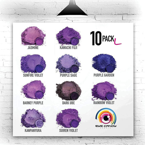 Eye Candy Pigments Premium Purple Mica Powder - Kyoho Grape (25gr) - for Epoxy, Resin, Soap, Paint, Woodworking, Acrylic Pouring, Bath Bombs, Fish...