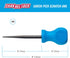 CHANNELLOCK SAW3H 3-inch Professional Scratch Awl Pick, Precision Machined Non-Magnetic, Made in USA, Molded Tri-Lobe Grip...