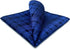 SHLAX&WING Scottish Plaid Mens Silk Pocket Square Blue Designer for Suit Jacket...