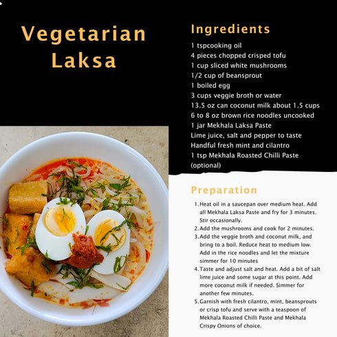 Mekhala Organic Singapore-Style Vegan Laksa Curry Cooking Paste. GLUTEN-FREE. NO ADDED SUGAR. No Heat (3.53oz)...