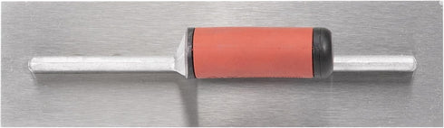 QLT by MARSHALLTOWN Concrete Finishing Trowel, Square Shank Mounting, 14 x 4 Inch Carbon Steel Blade with Soft Grip Handle, Concrete Tools, FT144...