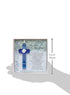 The Grandparent Gift Co. Made Like You Handmade Glass Cross Gift for Brother, Blue...
