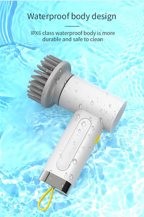 Electric Spin Scrubber with Dual Speed,3000mAh,IPX6 Waterproof,Cordless Power Cleaning Brush with 3 Heads,Perfect for Cleaning Bathroom,Tile,Cars,...