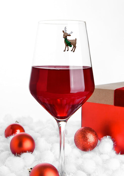 Winter Magnetic Wine Charms That Will Delight Your Guests all Season - Use at Christmas and Beyond - Set of 6 Drink Markers...