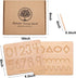 My First Learn to Write Wooden Number Tracing Board Preschool Handwriting Practice for Kids Age 3 4 5 Double-Sided Learning to Write ABC Education...