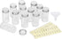 Simple Houseware Spice Jars Bottles w/label (Set of 12)...