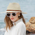 Straw Sun Hats for Women Men Panama Fedora Summer Hat with Leather Belt Wide Brim Beach Sun Jazz Cap...