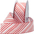 Royal Imports Red/White Candy Cane Christmas Ribbon, 2.5" (#40) Peppermint Design for Floral, Craft, Holiday Decoration, 25 Yard Roll (75 FT Spool...