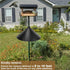 Outdoor Squirrel Baffle, Black Powder Coating Squirrel Flapper Professional Galvanized Steel Protective for Bird Feeder...