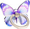 Butterfly Cell Phone Ring Stand Holder, Cute Butterfly Pattern Painted Metal Finger Stand Kickstand 360°Rotation Phone Ring Holder Stand Ring Hand...