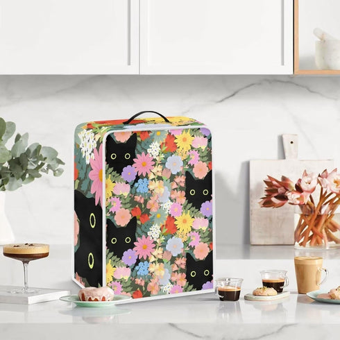Cat Coffee Maker Cover Stain Resistant Small Appliance Covers for Kitchen Counter Waterproof Coffee Maker Appliance to Keep Clean...
