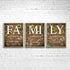 Family Sunflower Butterfly Wall Decor, Inspirational Family a Little Bit of Crazy Loud Love Rustic Wood Sign Wall Art for Living Room Set of 3(8"X...