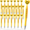 Qilery 50 Pcs Employee Appreciation Gifts Smile Face Pens You Are Awesome Pens Heart Funny Pens Inspirational Quote Black Ink Ballpoint PensThank ...