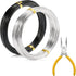 16 Gauge?Silver+Black Wire +Pliers?65ft/20M Metal Wire,Aluminum Wire, Bending Wire,Armature Wire for Sculpting and DIY Craft Supplies...