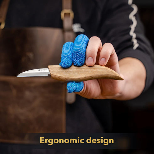 BeaverCraft Wood Carving Knife Kit S15 Whittling Kit for Beginners, Kids - Wood Carving Tools Set with Detail Chip Knife Sloyd Whittling Knives & ...
