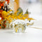 H&D HYALINE & DORA Crystal Hippopotamus Figurines Collectibles Mini Glass Animal Figurine for Table Home Decoration...