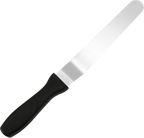 Fat Daddio's Offset Spatula, 8 Inch, Black, Silver...