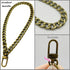 WEICHUAN 8" DIY Iron Flat Chain - Wrist Strap Wrist Chain Purse Straps Handbag Chains Accessories (Bronze)...