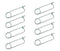 8PCS Steel Brooch Shape Cotter Safety Pin Spring Pin, Quick Lock Brooch Locking Fastener for Farm Lawn Garden Hook (0.12 in X 2.56 in)...