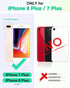 TUCCH Wallet Case for iPhone 8 Plus/iPhone 7 Plus, PU Leather Flip Cover with Card Slot Stand Holder, Magnetic Closure Shockproof TPU Interior Cas...