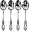 Oneida Wordsworth Everyday Flatware Teaspoons 18/0 Stainless Steel, Set of 4, Silver...