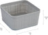 Simplify 6 Piece Organizing Set | Multiple Size Bins | Multipurpose | Office | Desk | Dorm | Bathroom | Storage Basket | Small Items | Accessories...