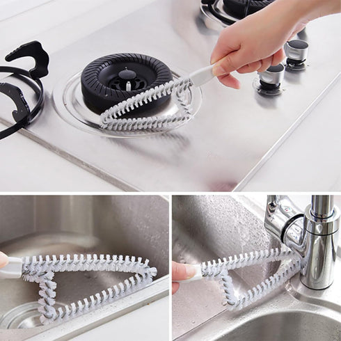 6Pcs Crevice Cleaning Brush, Multifunctional Gap Cleaning Brush Hard bristled Cleaning Brush Window Grooves Sliding Door Track Cleaning Tool...