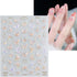 JMEOWIO 3D Embossed Aurora Butterfly Nail Art Stickers Decals Self-Adhesive 5D Nail Supplies Nail Art Design Decoration Accessories 1 Sheets...